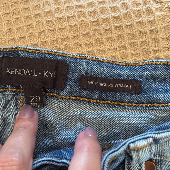 Kendall & Kylie Light Blue Distressed Boyfriend Jeans - Picture 3 of 3